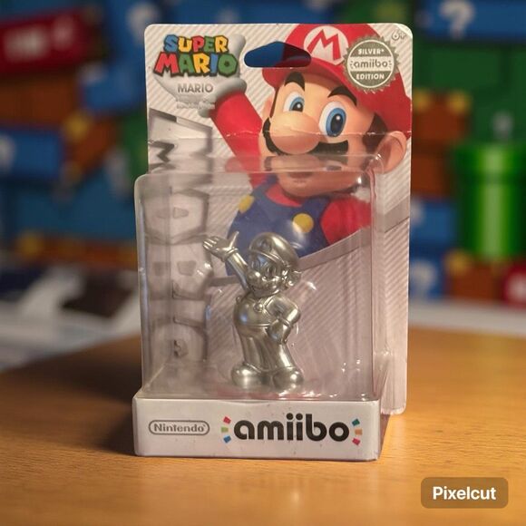 2015 NIB Nintendo Amiibo Super Mario - Silver Mario Edition SEALED - Picture 1 of 6